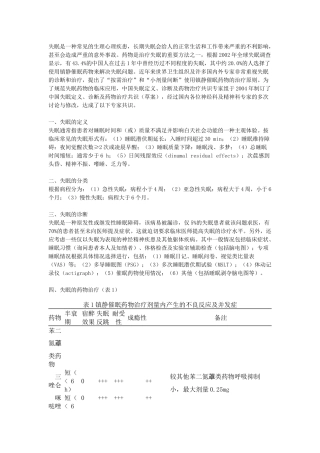 失眠定义、诊断及药物治疗专家共识（草案）
