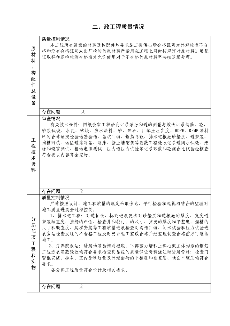 市政基础工程质量评估报告_第3页