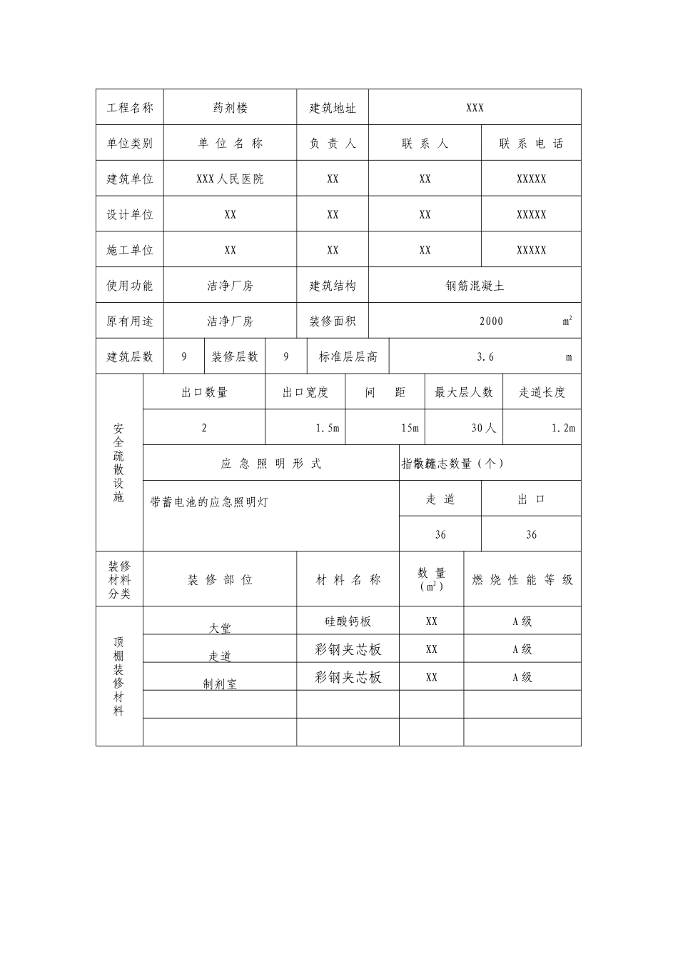 建筑工程消防设计审核申报表_第2页