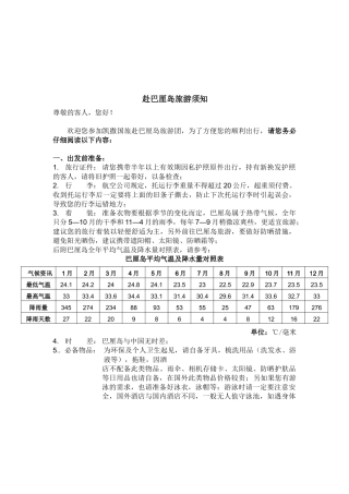 巴厘岛旅游须知