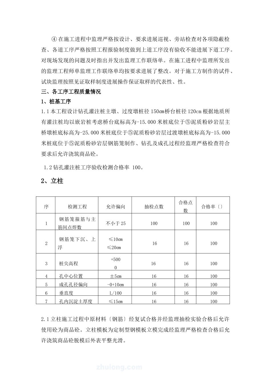 市政桥梁工程监理评估报告_第3页