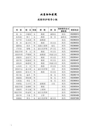 北京协和医院规章制度-新