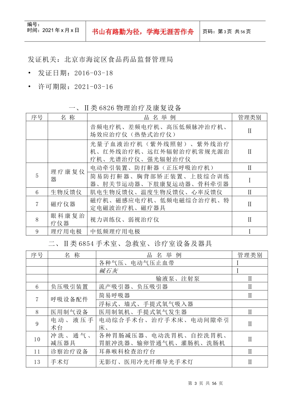 医疗器械公司管理制度XXXX年新_第3页