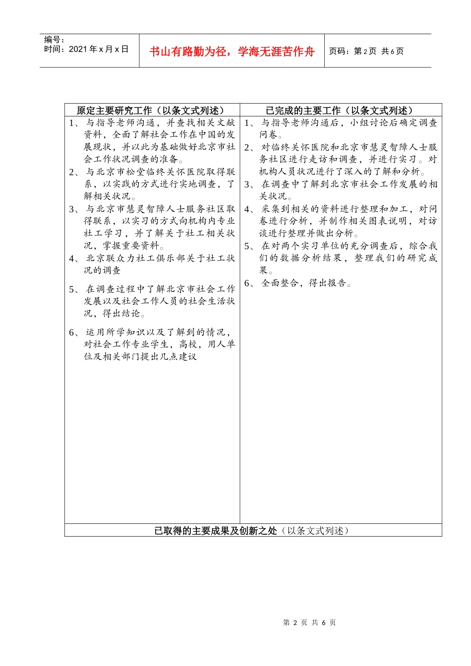 北京科技大学本科生科技创新项结题汇报表(1)_第2页
