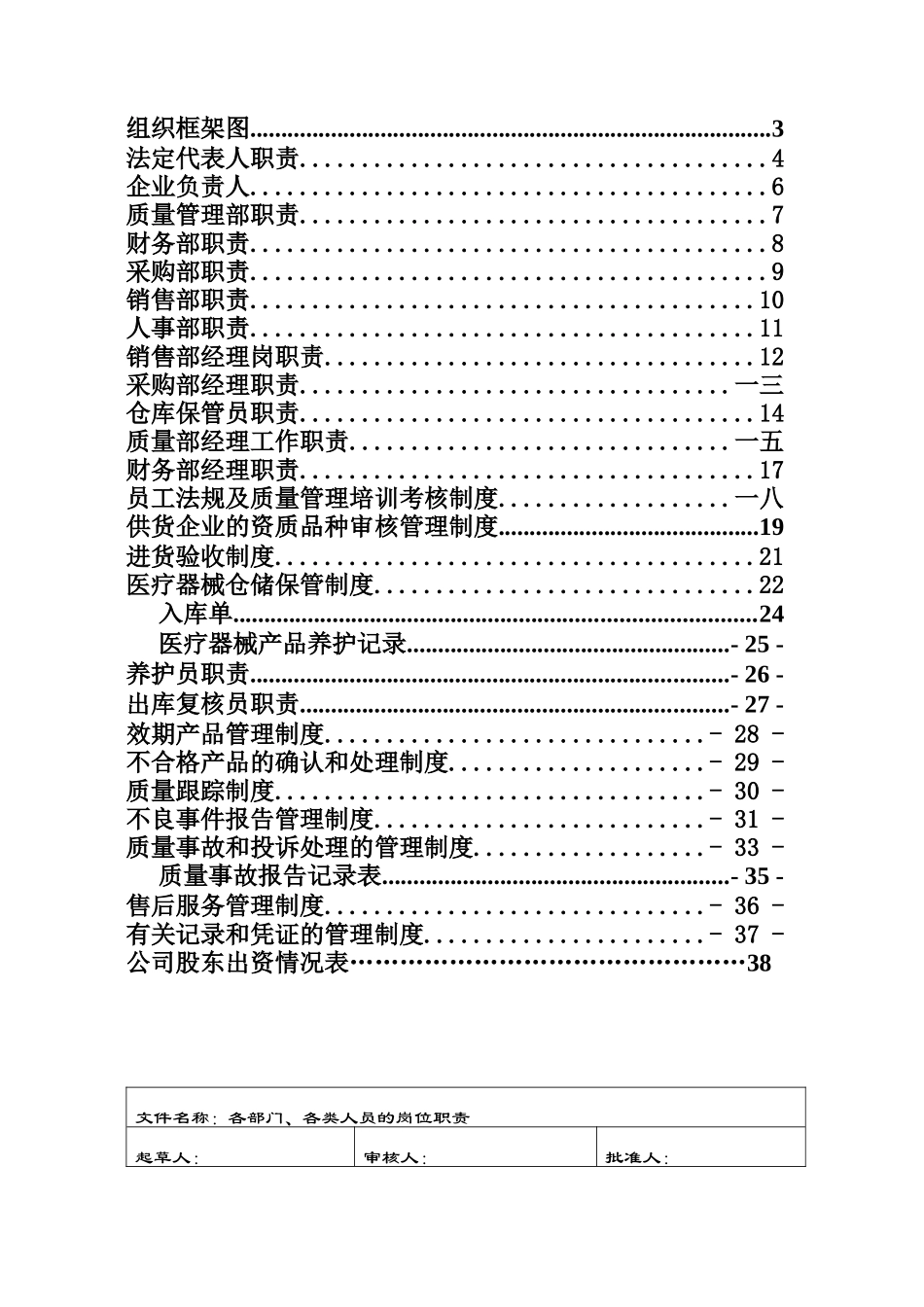 医疗器械公司各部门人员规章制度汇编_第2页
