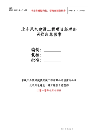 医疗应急预案(已改)
