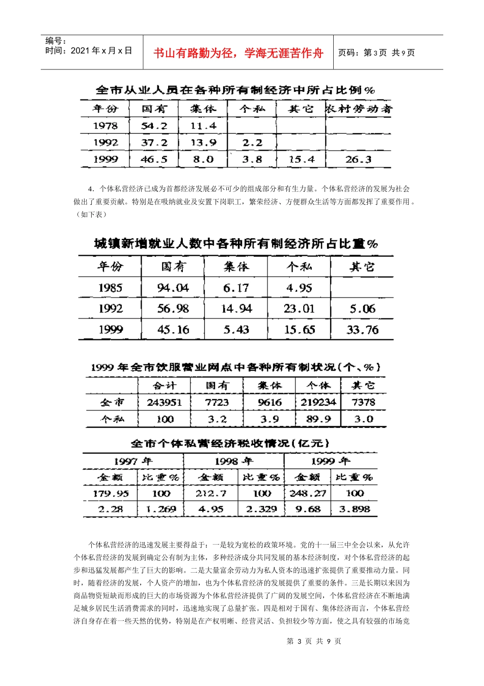 北京市个体私营经济发展情况调查_第3页