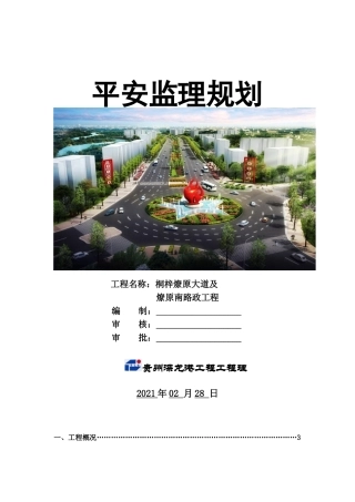 大道安全监理规划