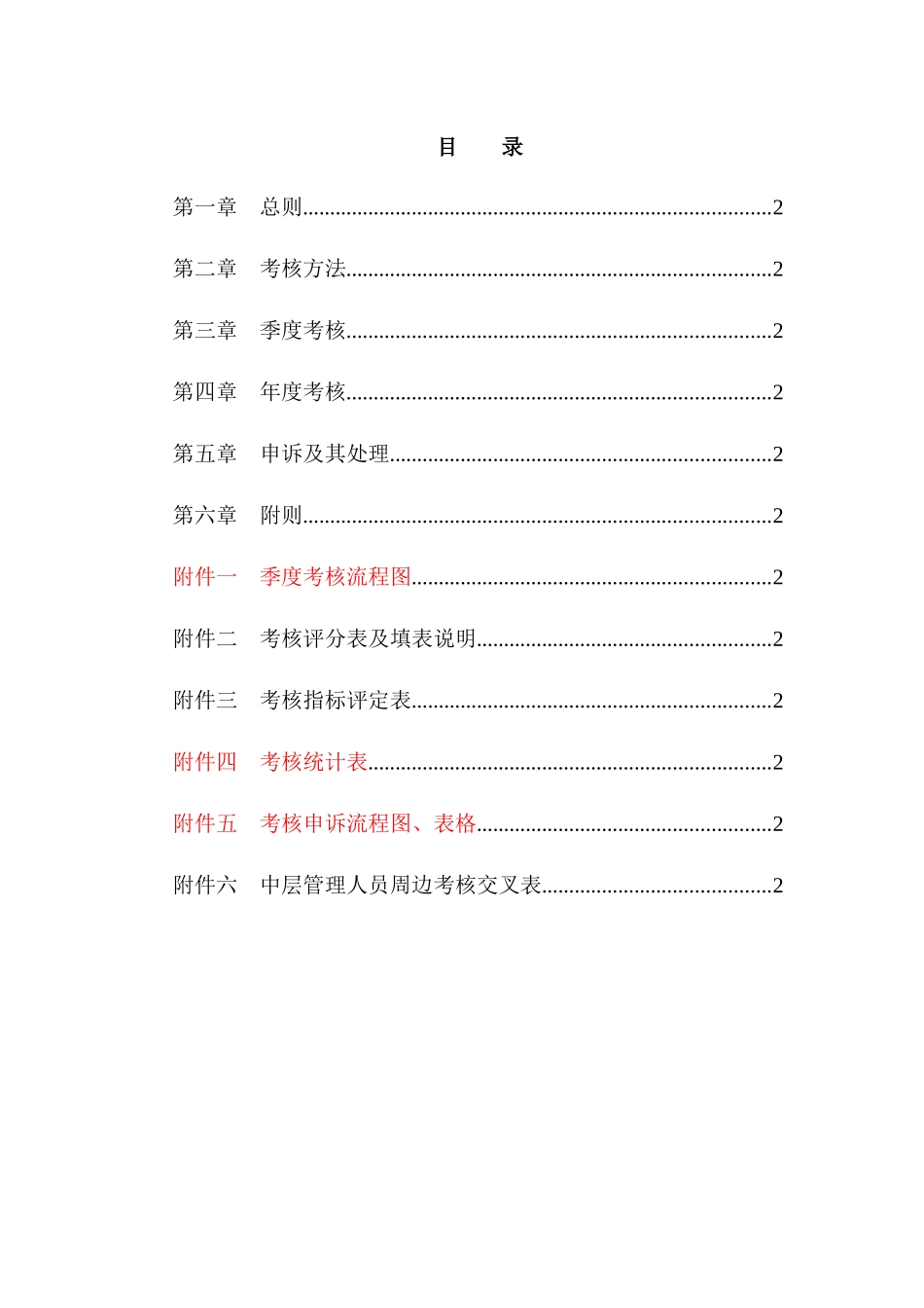 北京ZZ房地产开发有限公司员工考核管理办法_第2页