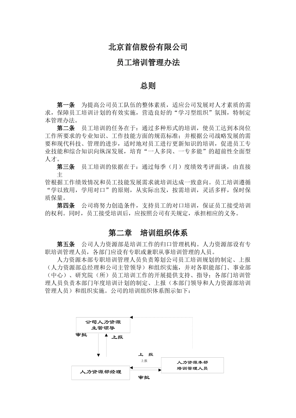 北京某公司员工培训体系管理办法_第2页