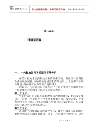 北京某国际大厦策划报告