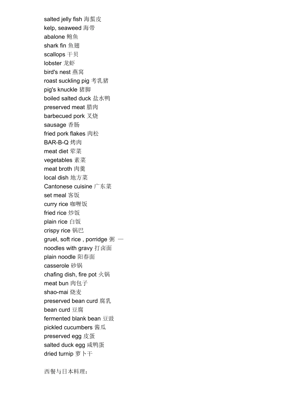 国外生活必备英文词汇全搜索饮食篇(11)_第2页