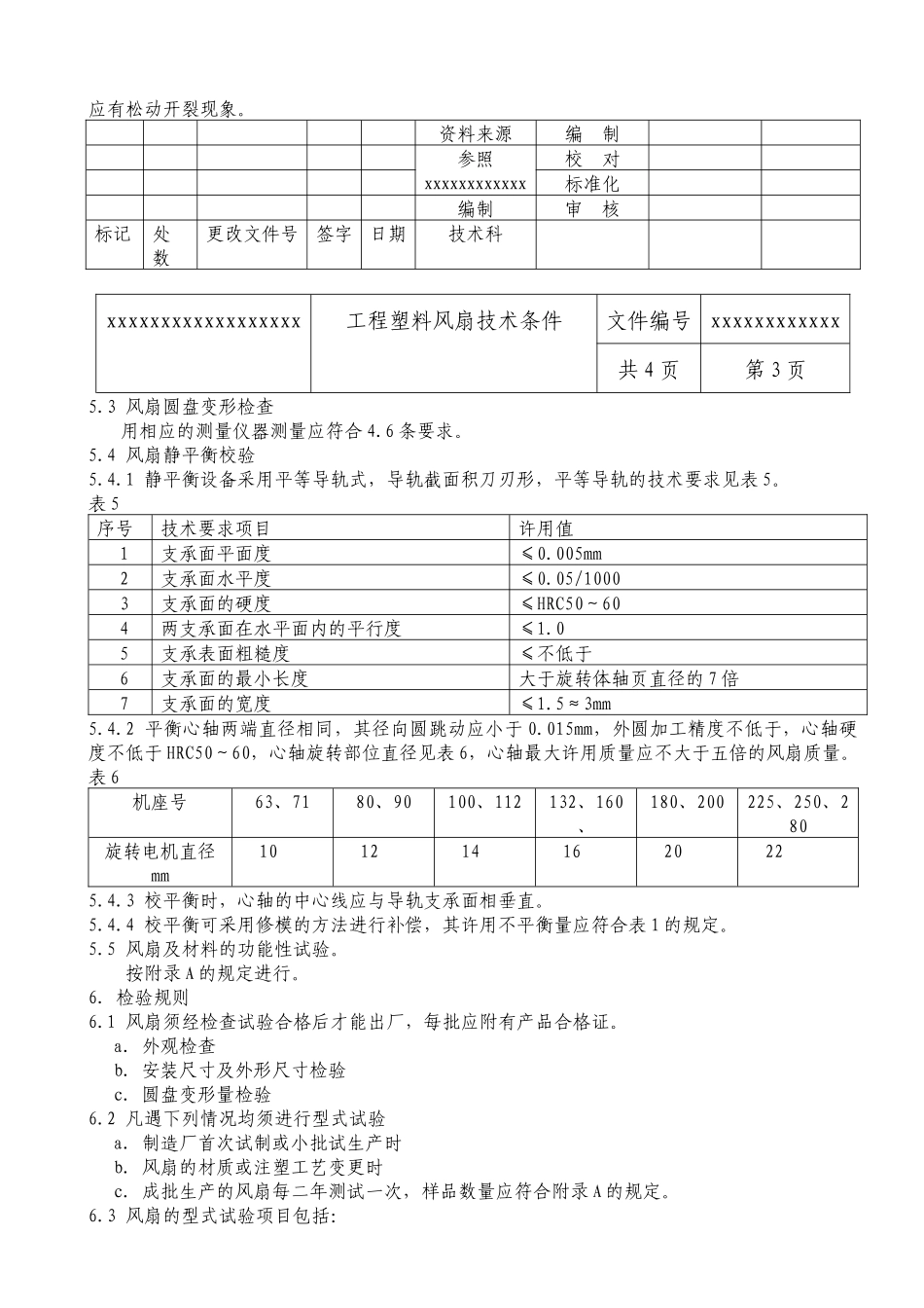工程塑料风扇技术条件介绍_第3页