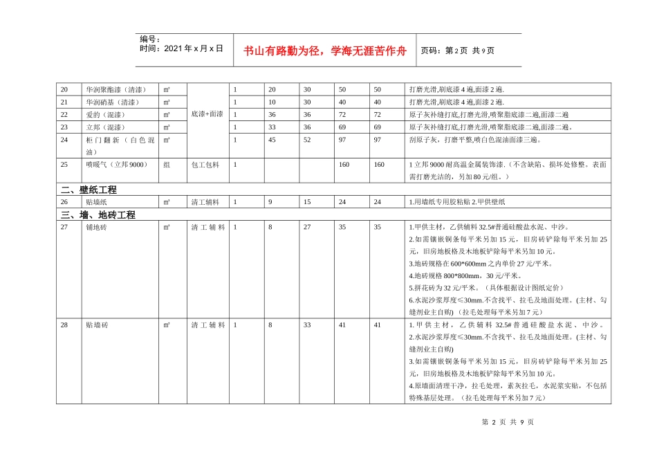 北京金亿枫装饰工程有限公司装修报价_第2页