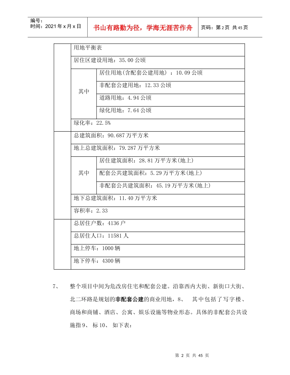 北京新街口项目前期市场调查及初步可行性研究报告_第2页