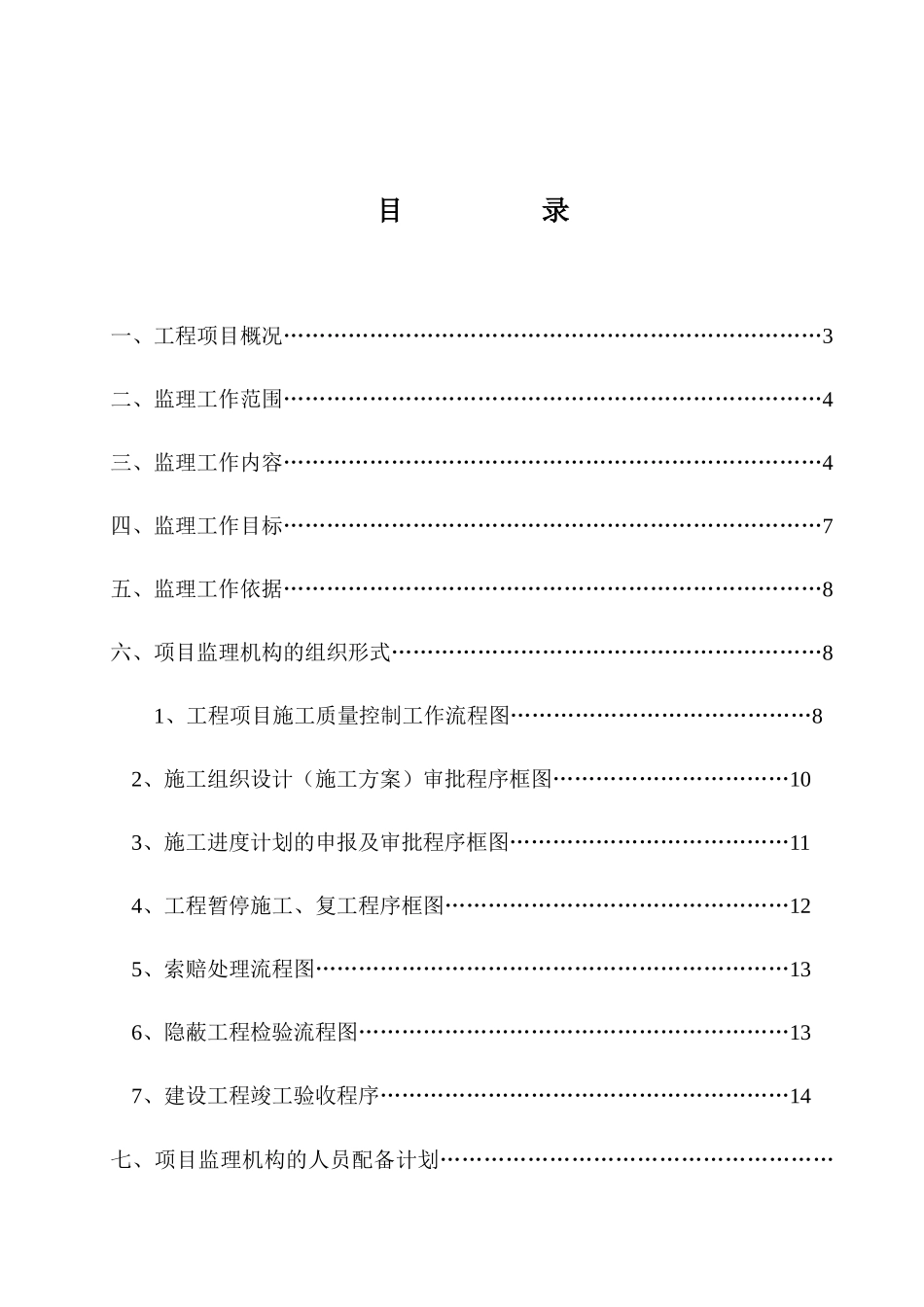 华润·翡翠城三期工程监理规划(模板)_第1页