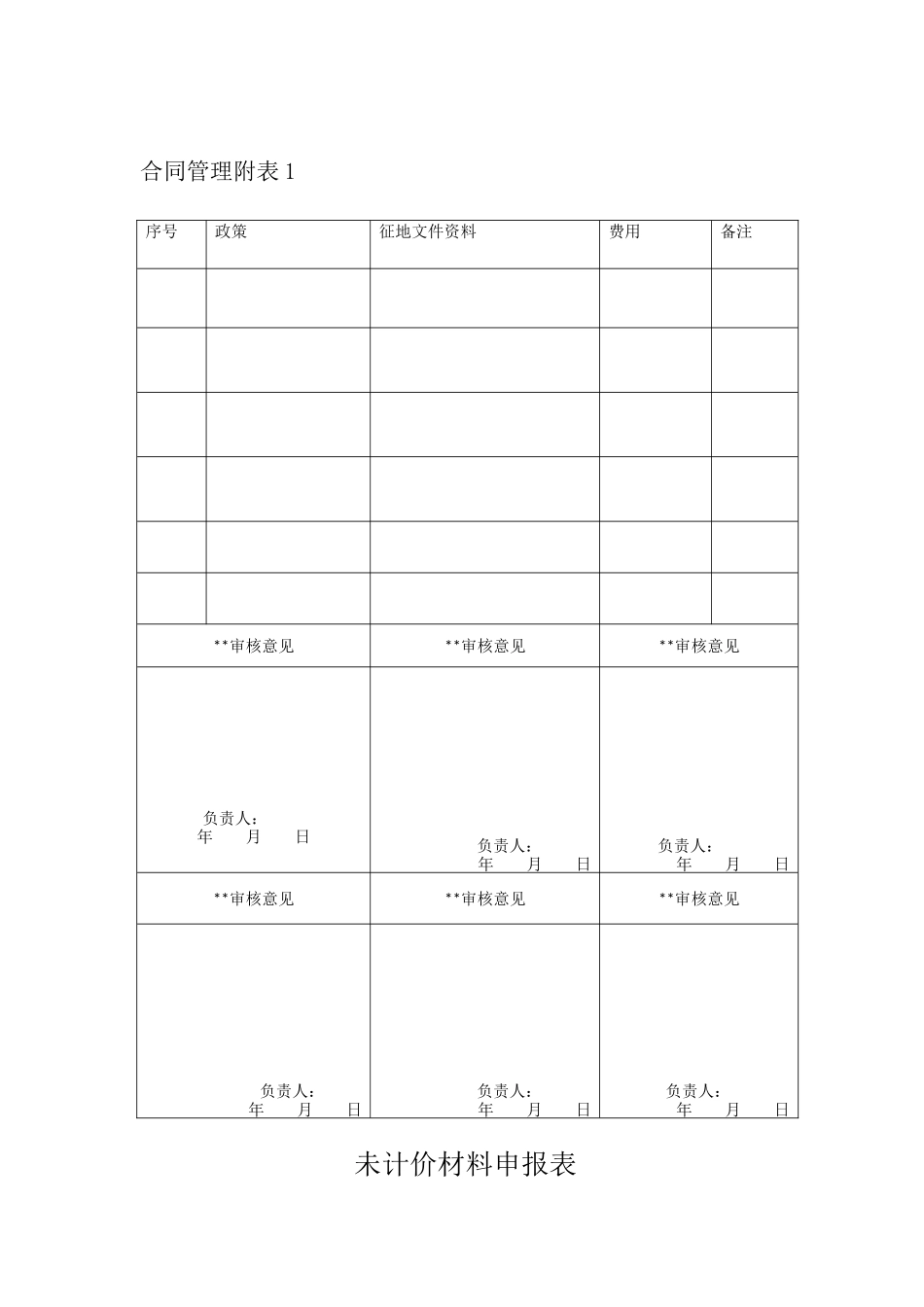 工程项目管理表格汇总( 42页)_第3页