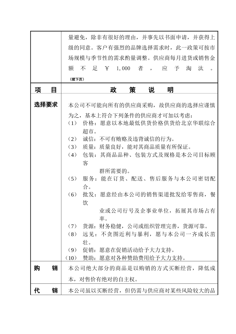 北京华联综合超市有限公司供应商管理手册p24_第3页