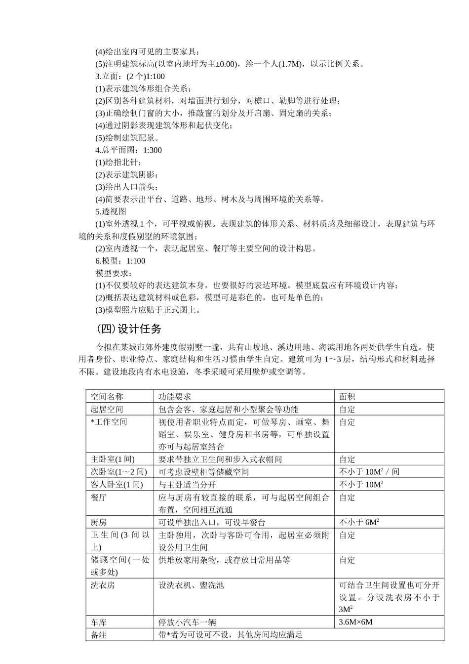 小别墅设计任务书_第3页