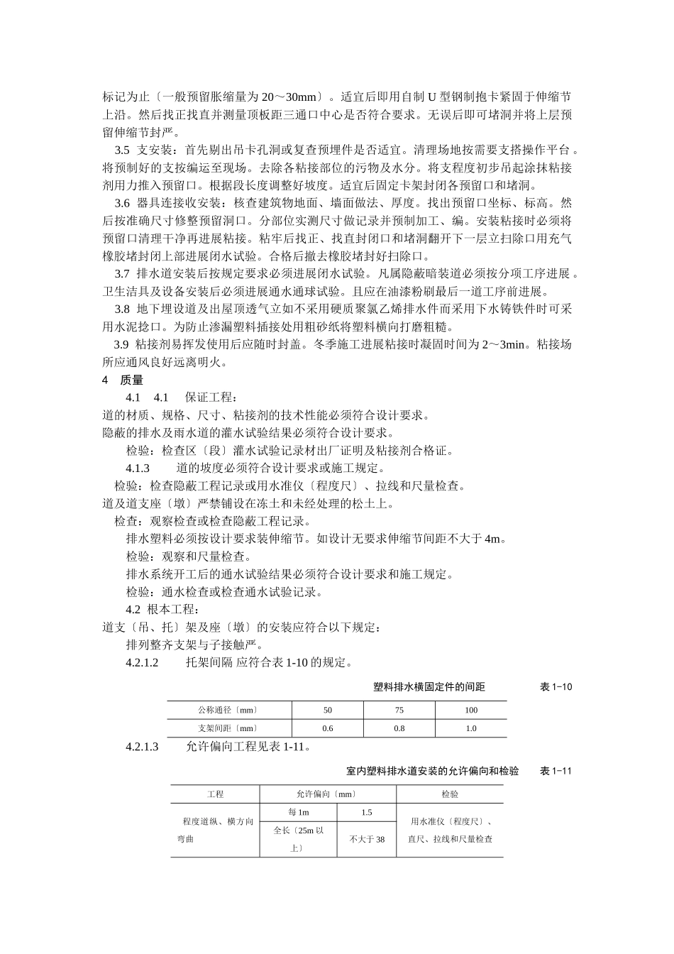 室内塑料排水管道安装工艺标准_第2页