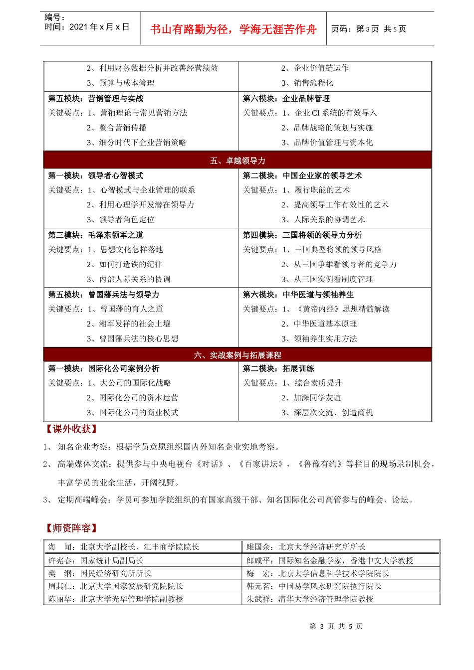 北京大学经营方略总裁高级研修班0915_第3页