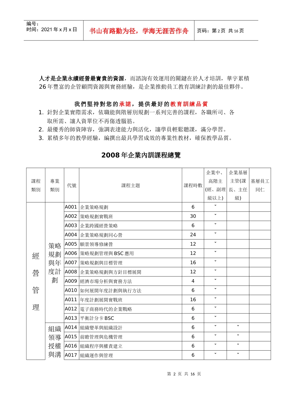 华宇企管为协助企业界针对不同的策略规划与年度目标_第3页