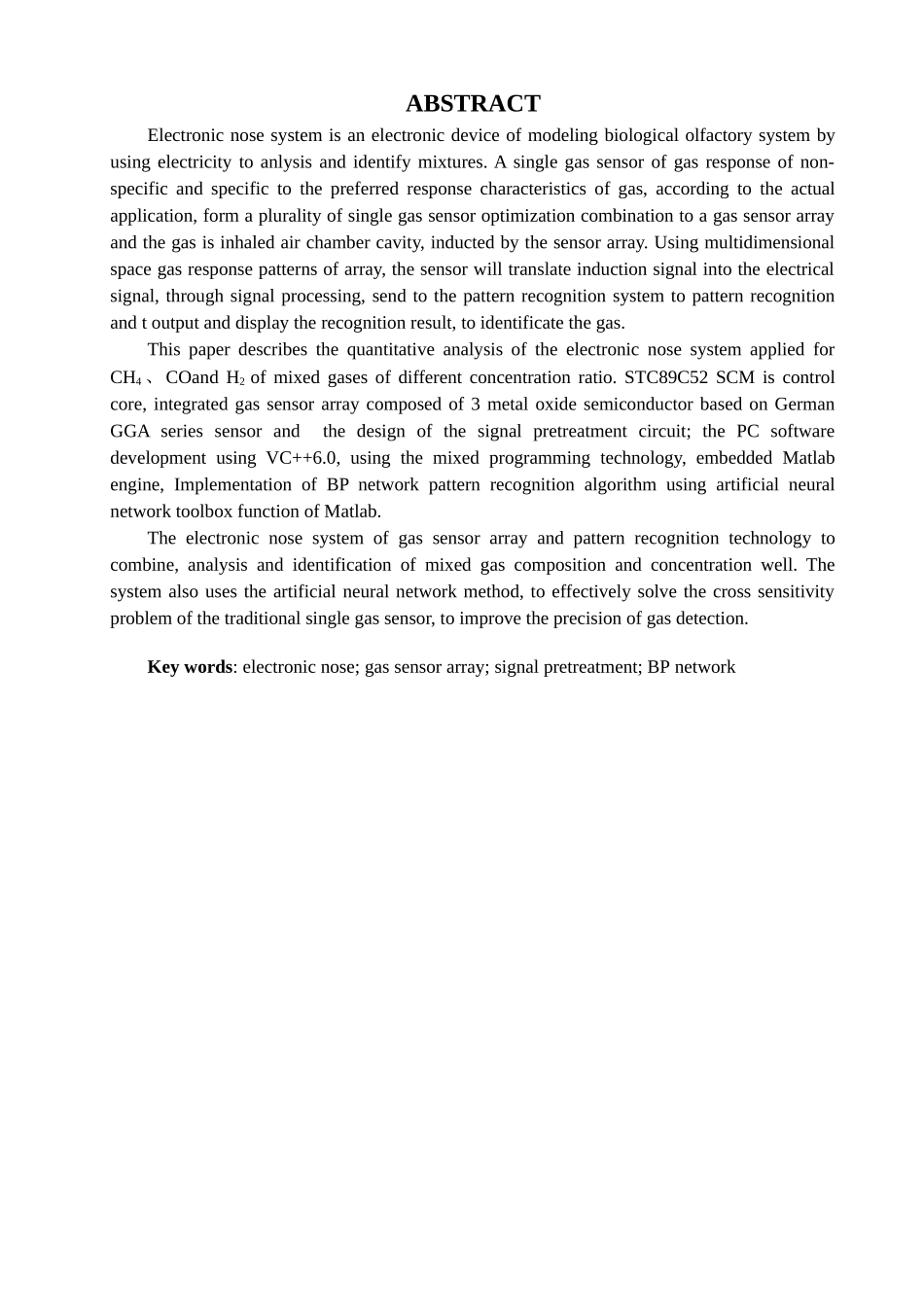 基于传感器阵列的电子鼻_第3页