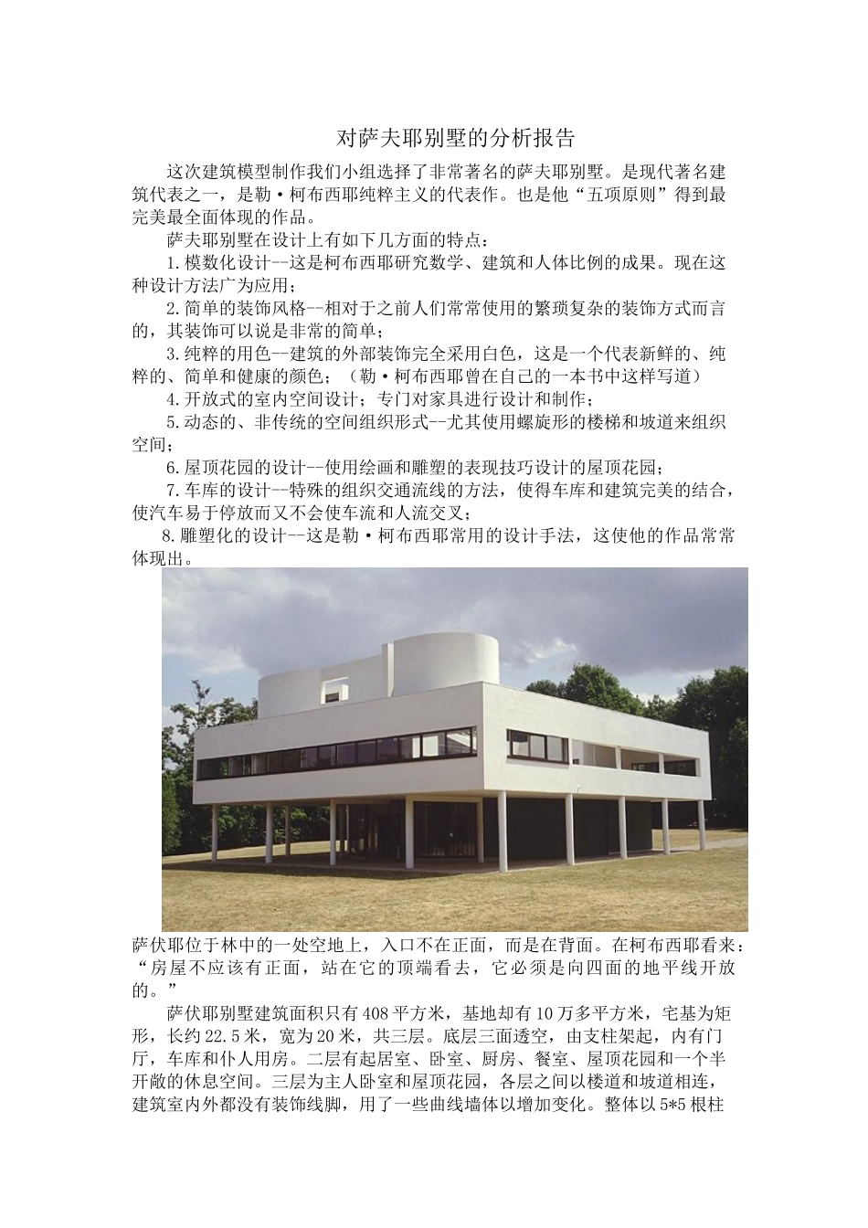 对萨夫耶别墅的分析报告_第1页