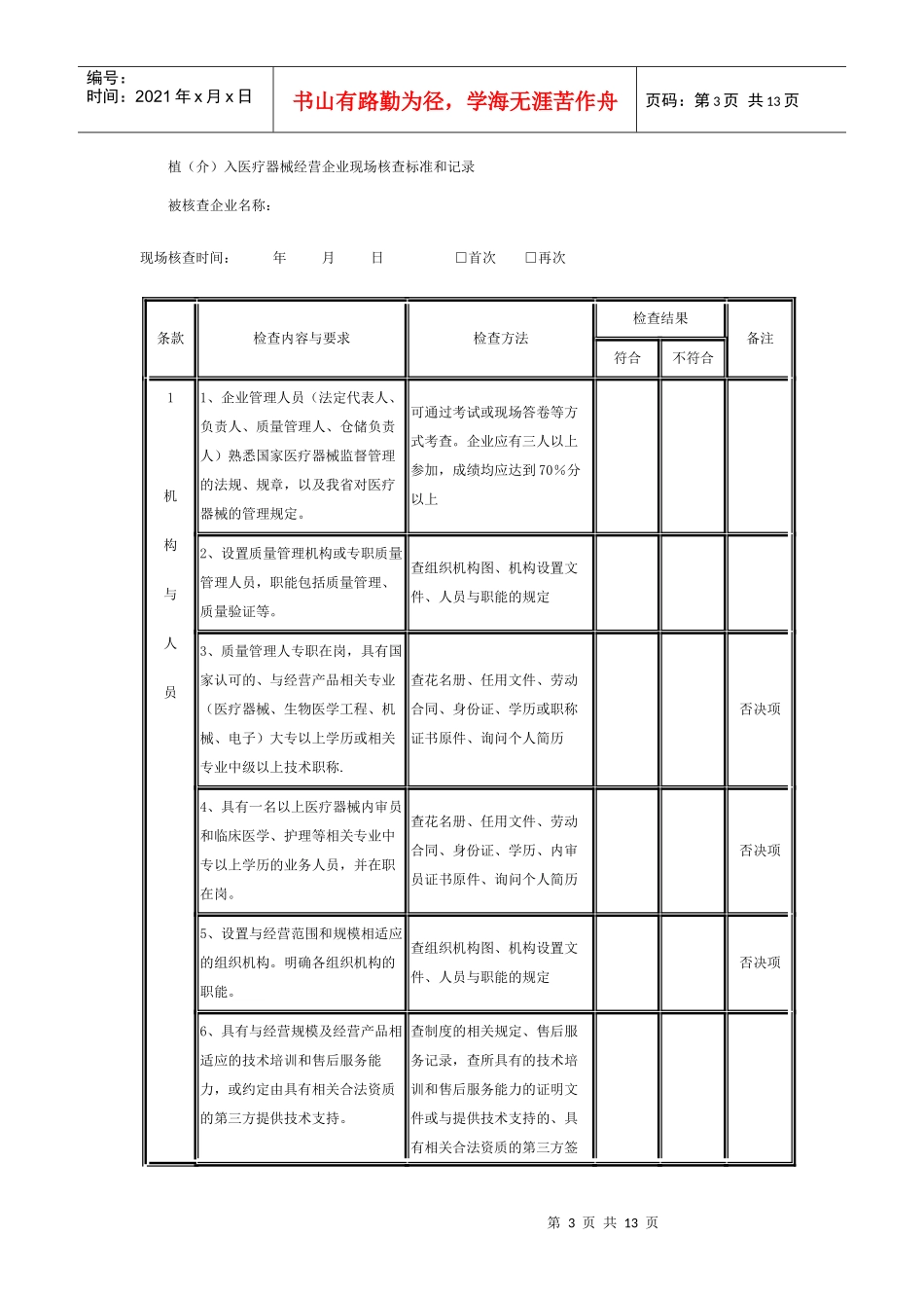 医疗器械经营企业许可证管理办法实施细则_第3页
