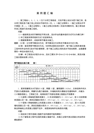 工程案例题考试