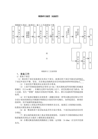 填隙碎石基层(底基层)