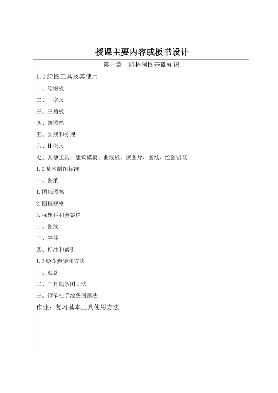 园林制图教案_第2页