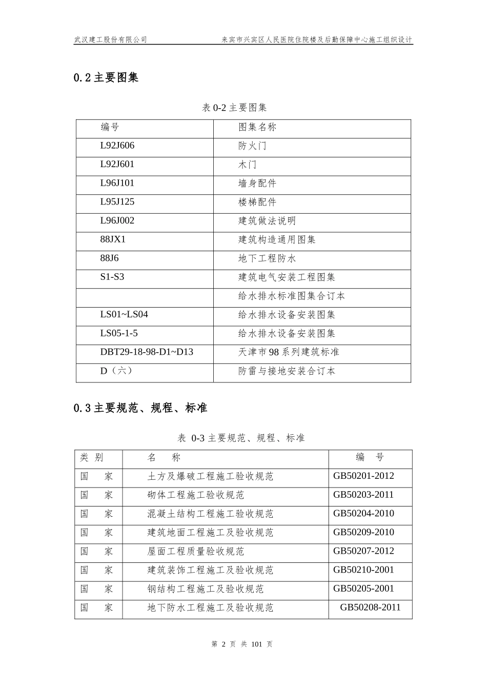 医院住院楼及后勤保障中心施工组织设计_第2页