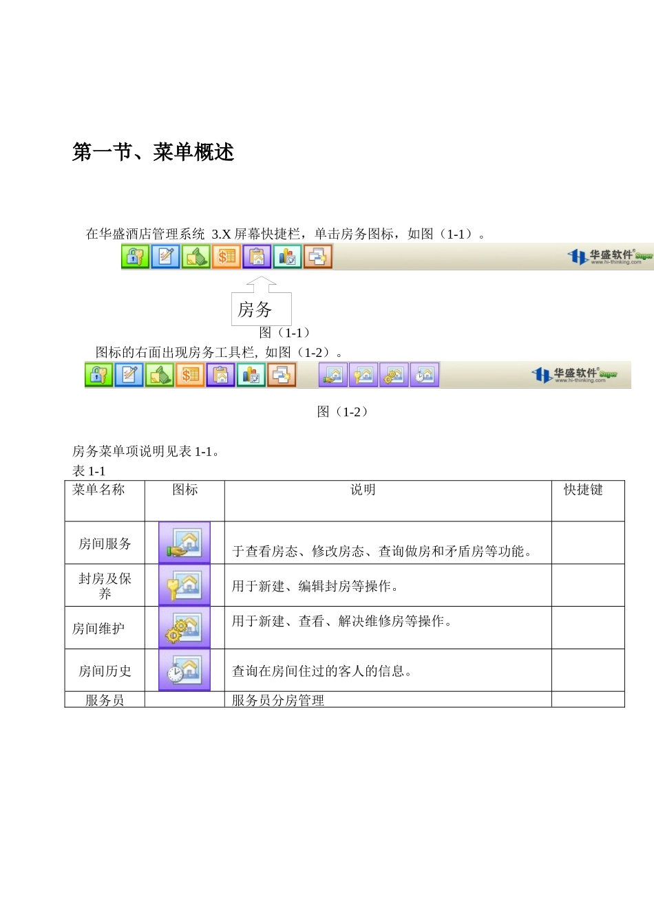 华盛酒管系统软件V5说明书-房务手册_第2页
