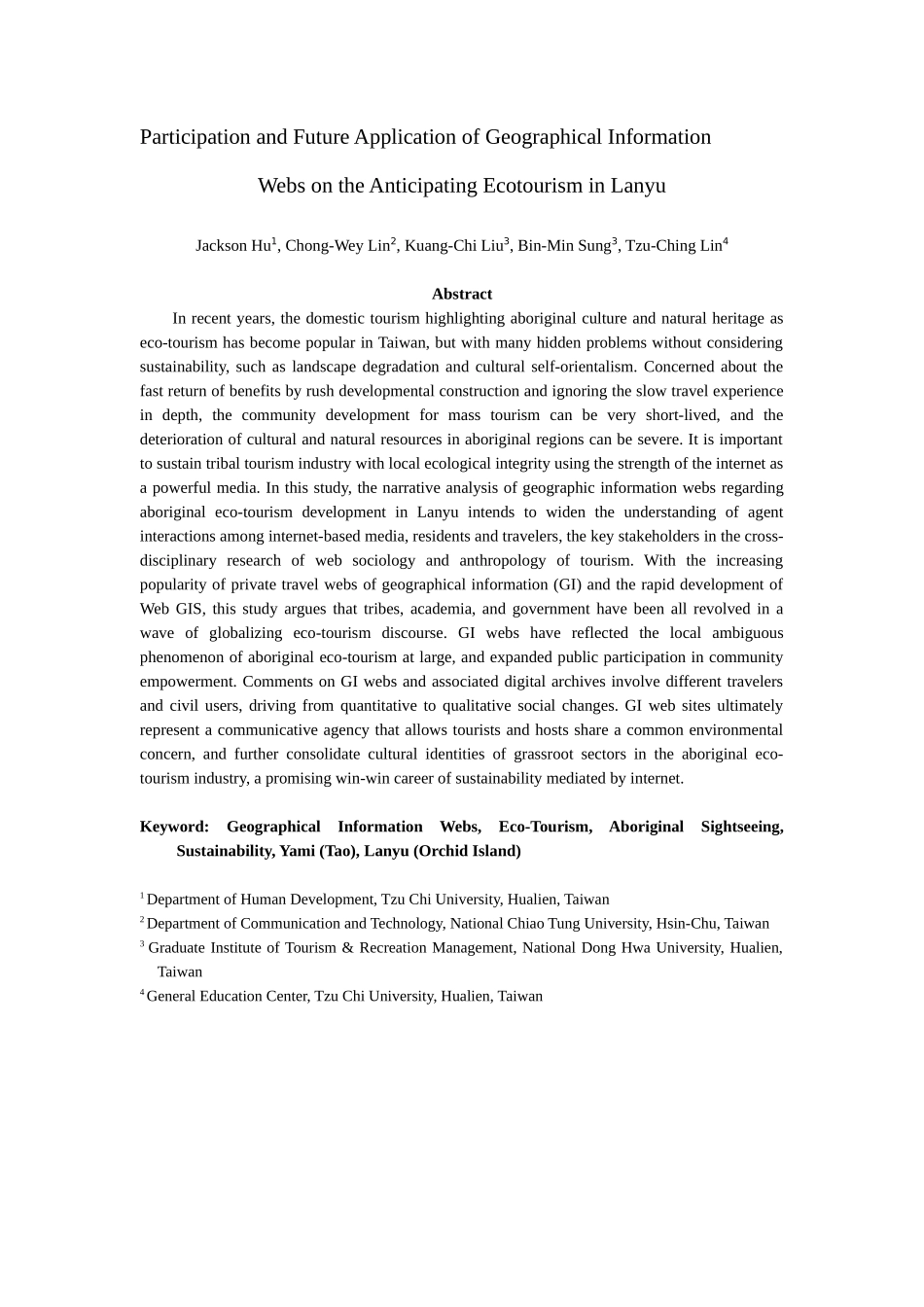 地理资讯网站在兰屿生态旅游的参与和近用_第2页