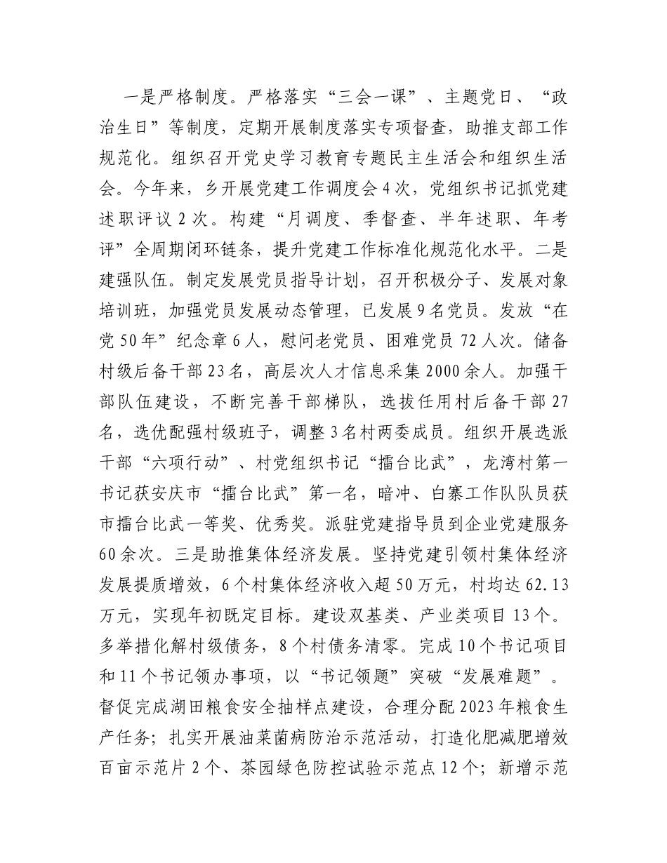 某乡乡村组织振兴实施情况工作报告_第3页