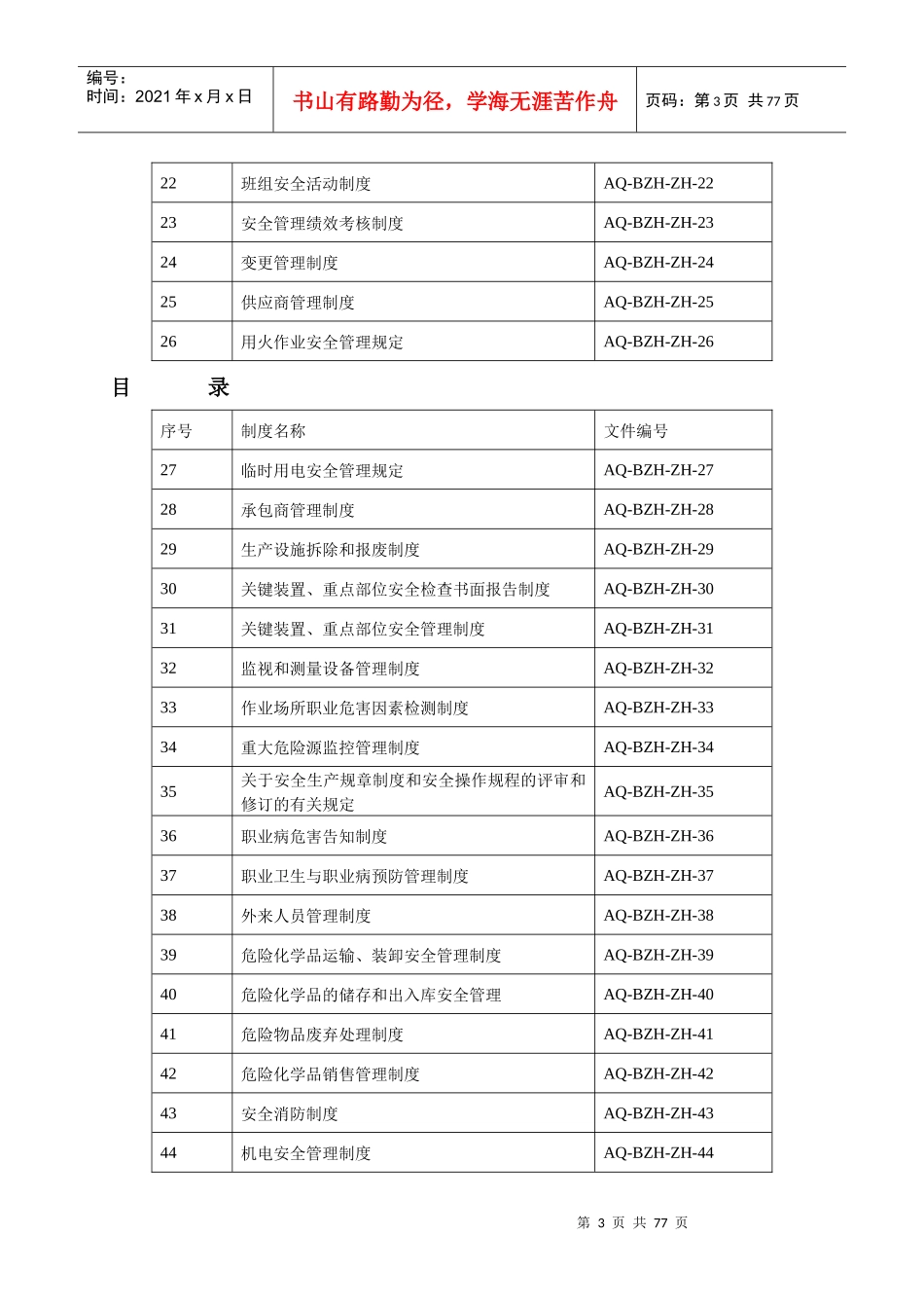 危化品生产企业标准化管理制度_第3页