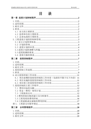 合成油示范工程项目管理手册分册