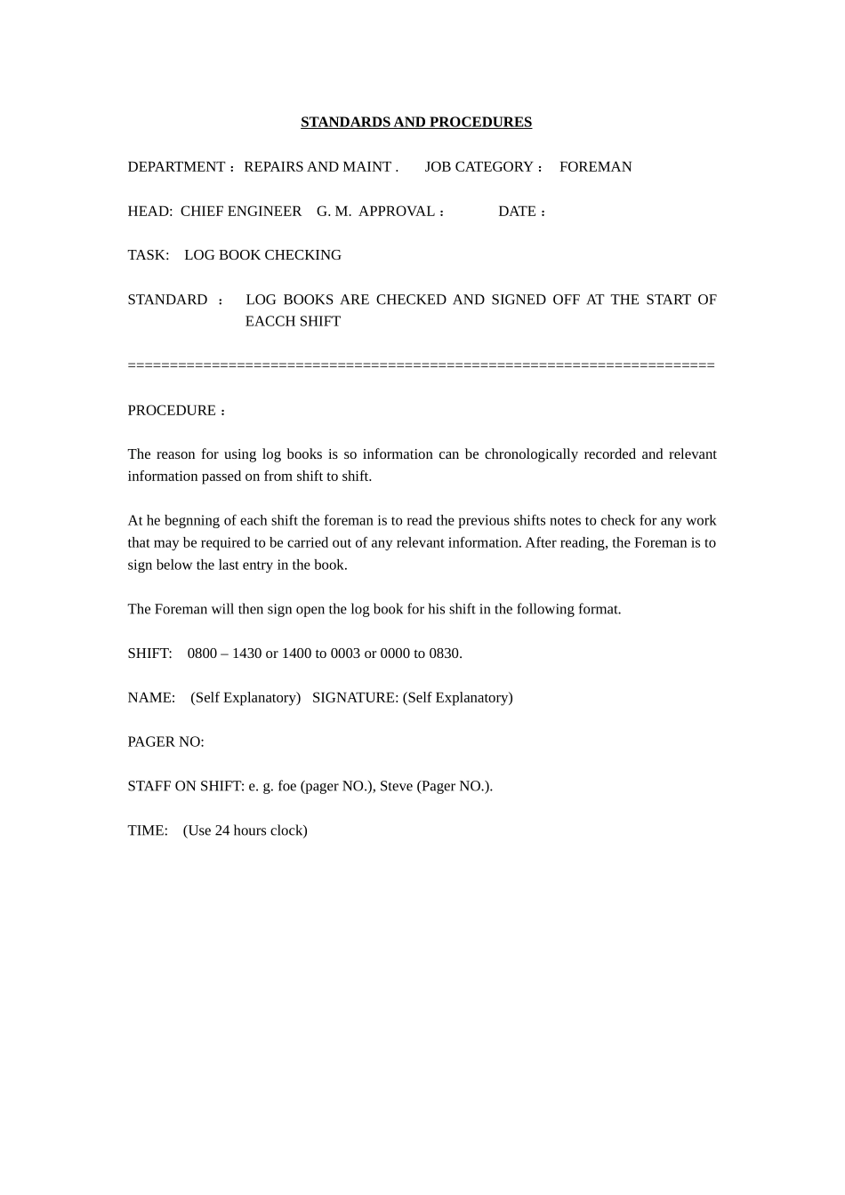 国外著名酒店工程部操作程序-6(英文)REPAIRSANDMAINTENANCE(97—116)_第3页