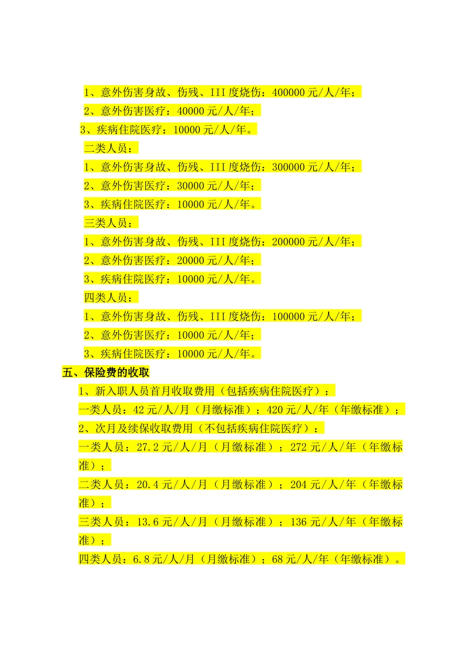 员工团体保险合作协议_第3页