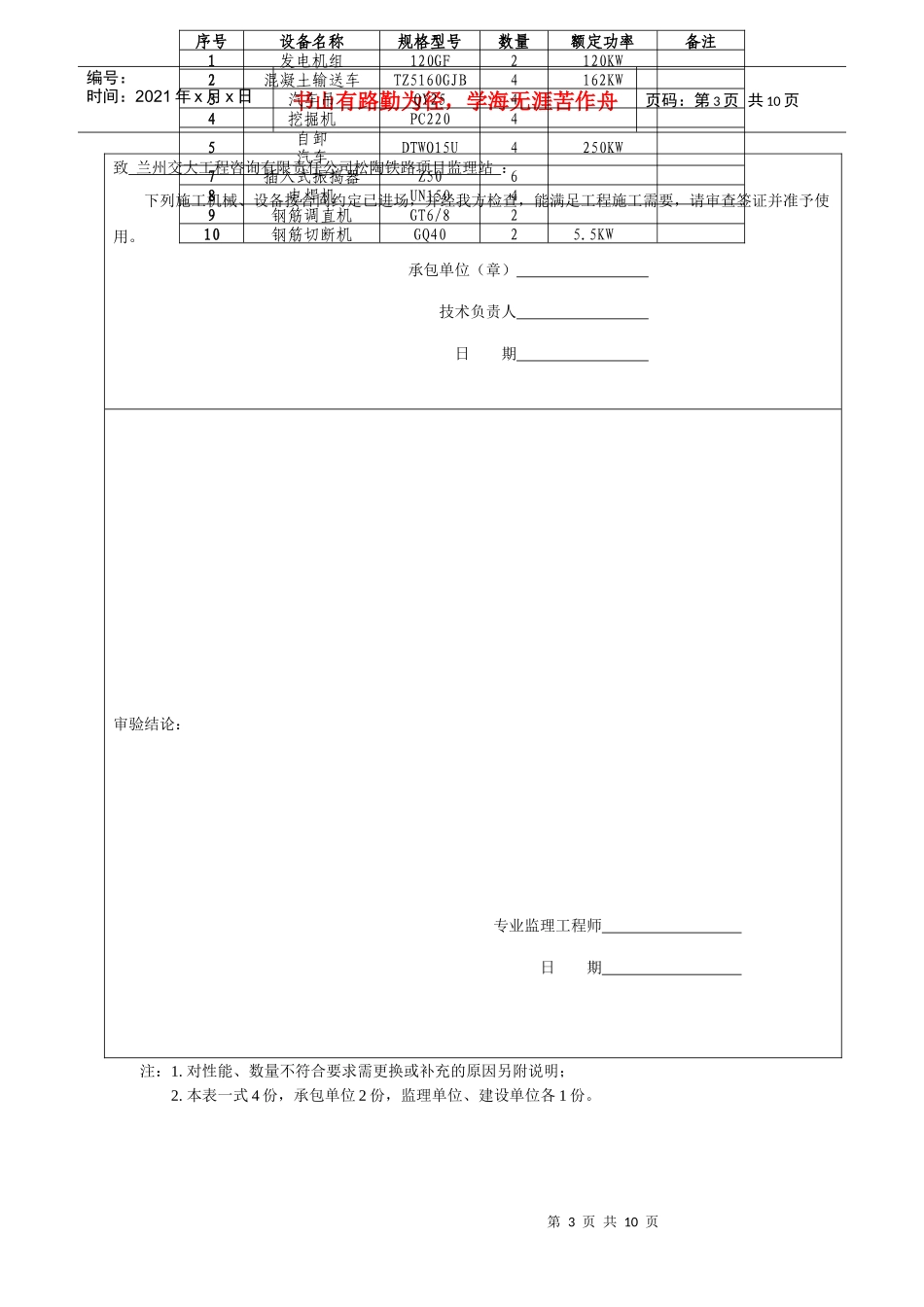 单位工程开工报告模板(DK94+1027)_第3页