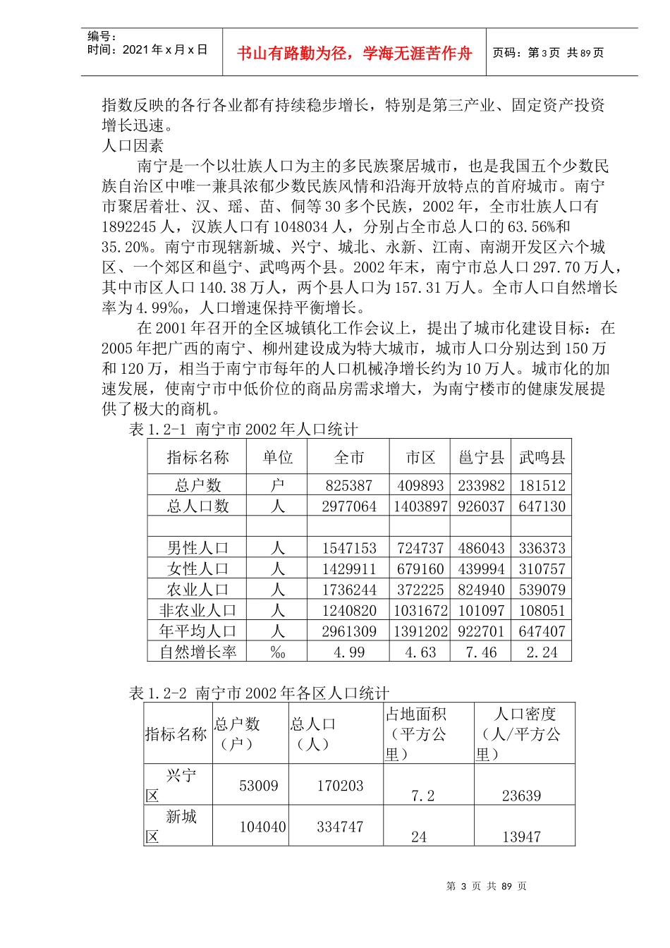 南宁苹果园项目可行性研究报告_第3页
