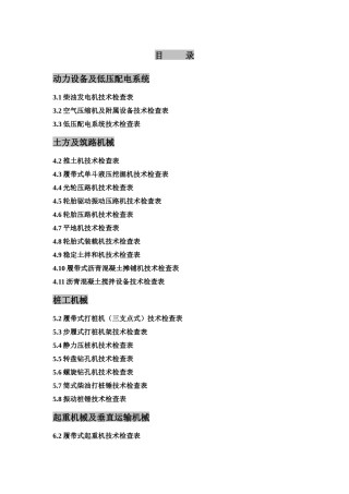 建筑机械安全检查表