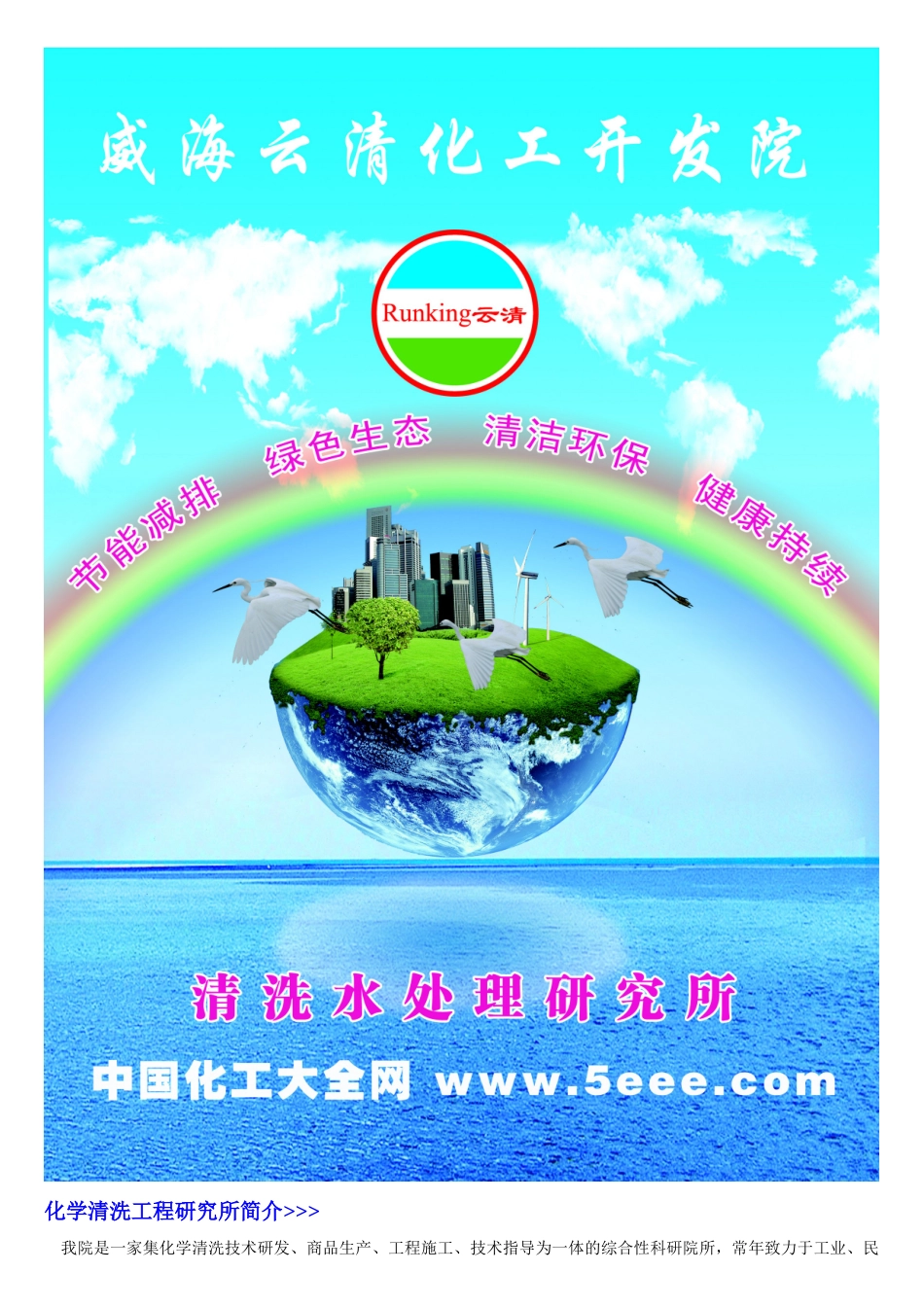 威海云清化工开发院《化学清洗工程研究》产品手册_第1页