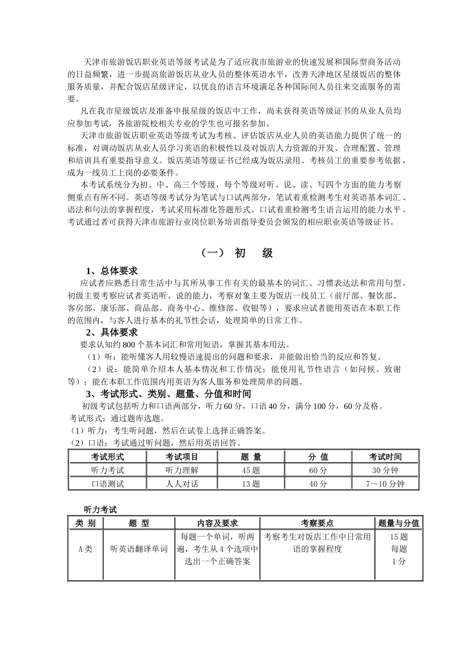 天津市旅游饭店职业英语等级考试是为了适应我市旅游业的快速发展_第2页