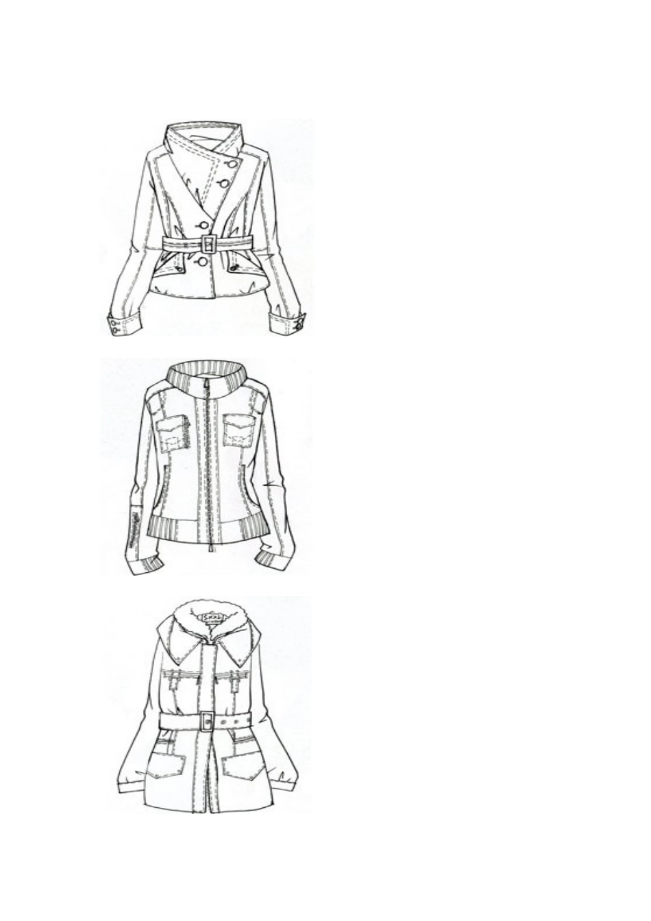 女装外套款式图_第1页