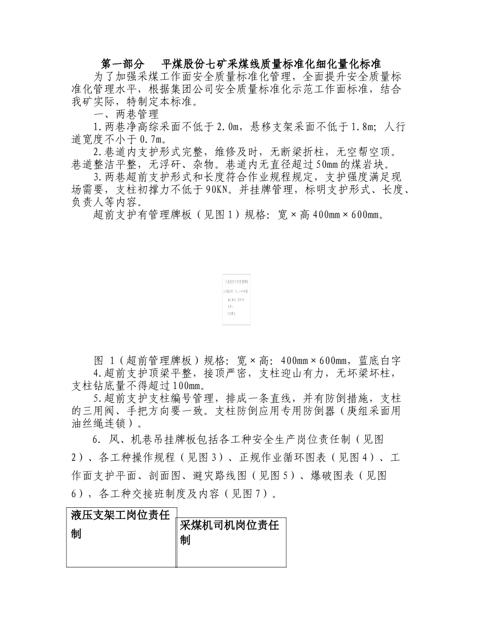 平煤股份七矿质量标准化细化量化标准合订本_第1页
