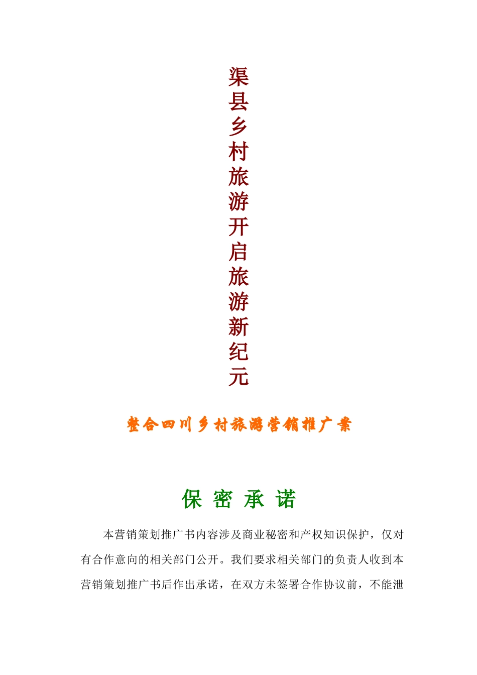 四川乡村旅游营销推广案_第1页