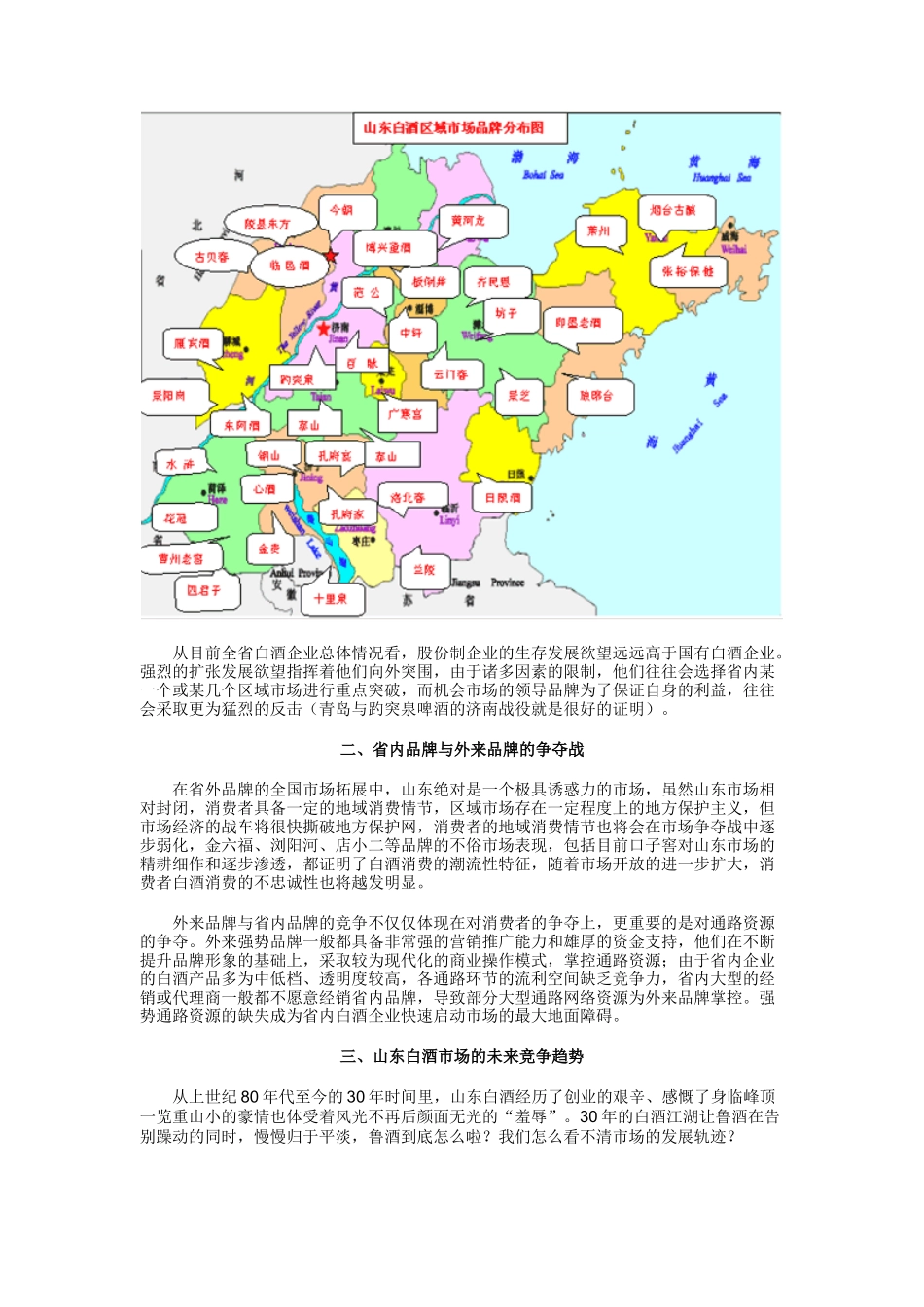 山东白酒市场竞争态势―把脉鲁酒系列之二_第2页