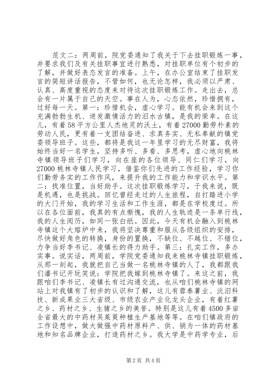 挂职锻炼发言_第2页